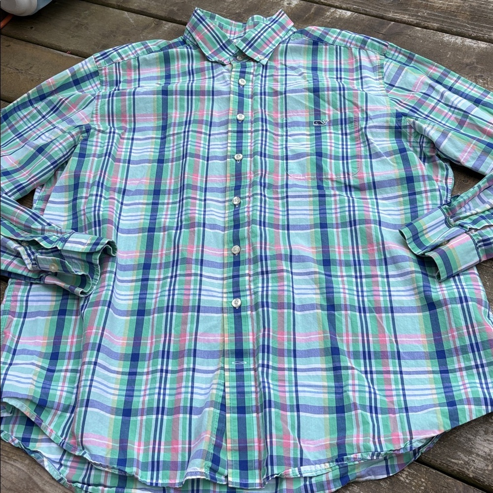 Vineyard Vines Multicolor Plaid Shirt size XL